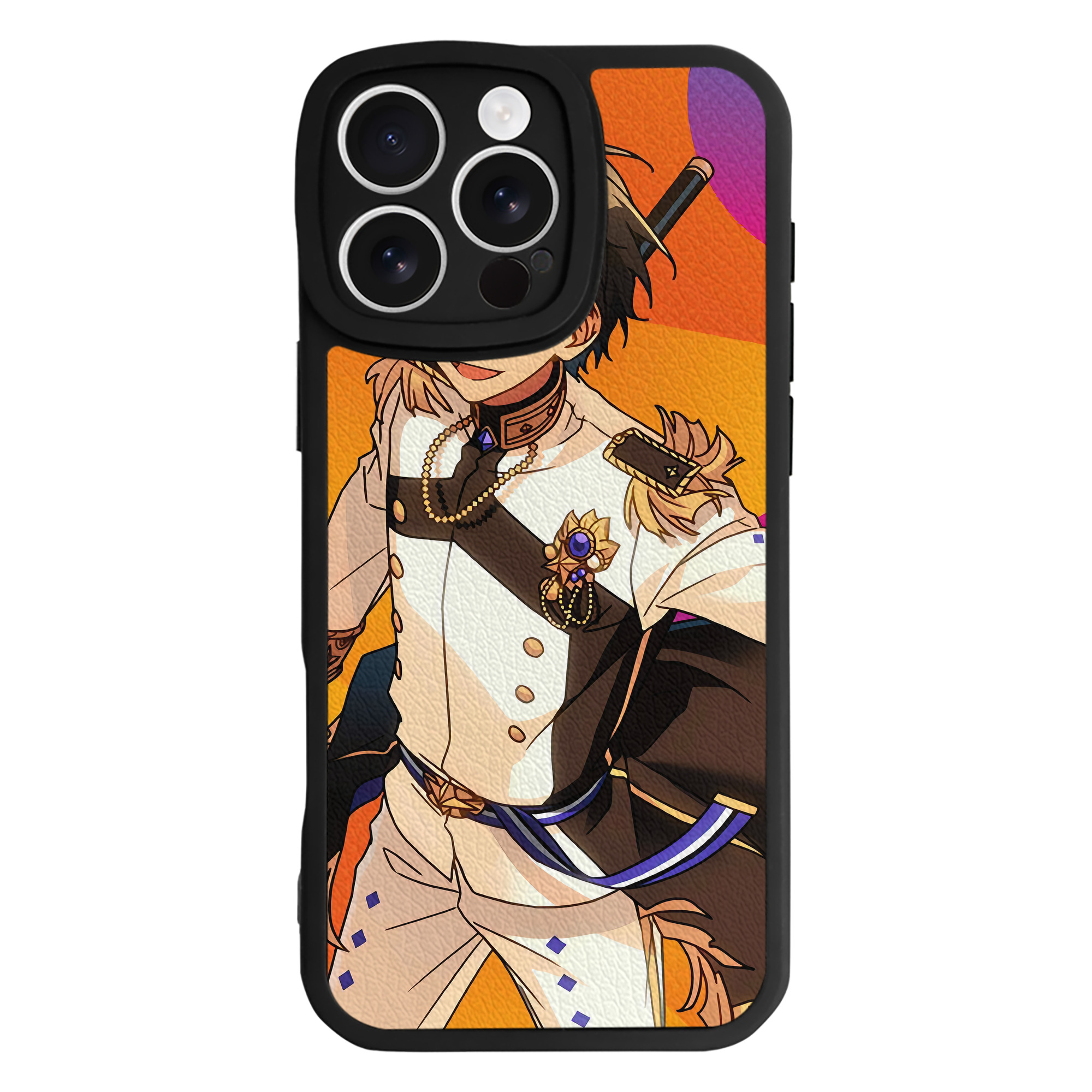 （画像用） あんさんぶるスターズ! Ensemble Stars 【iPhone 16シリーズ対応】シリコンスマホケース（レザー調） 材質：シリコン